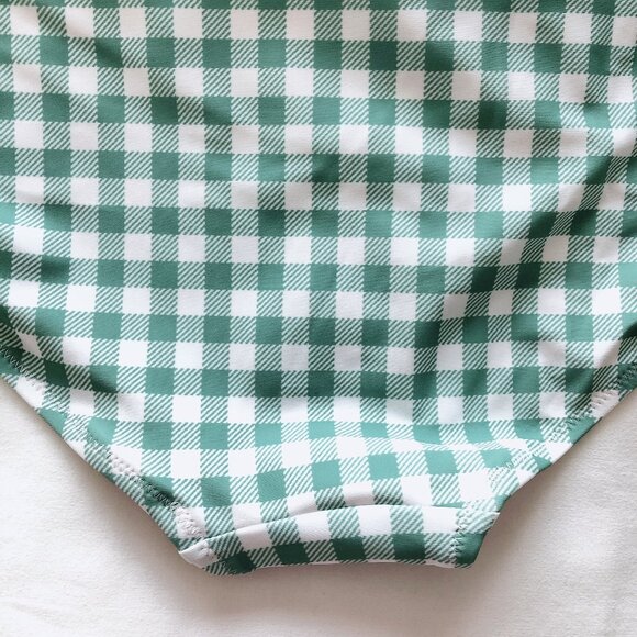Old Navy bikini bottoms XL light green gingham swimsuit bathing suit - Picture 6 of 8